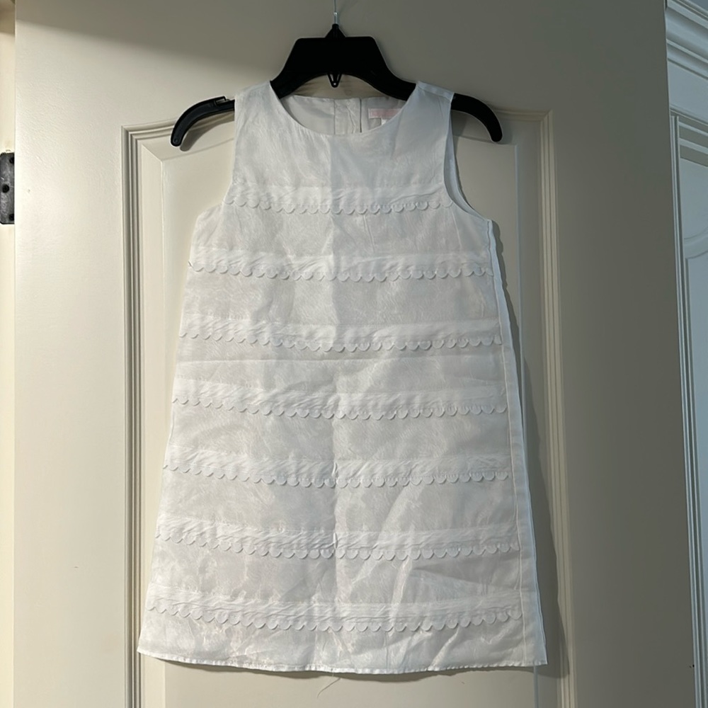 Janie and jack white dress , size 7
